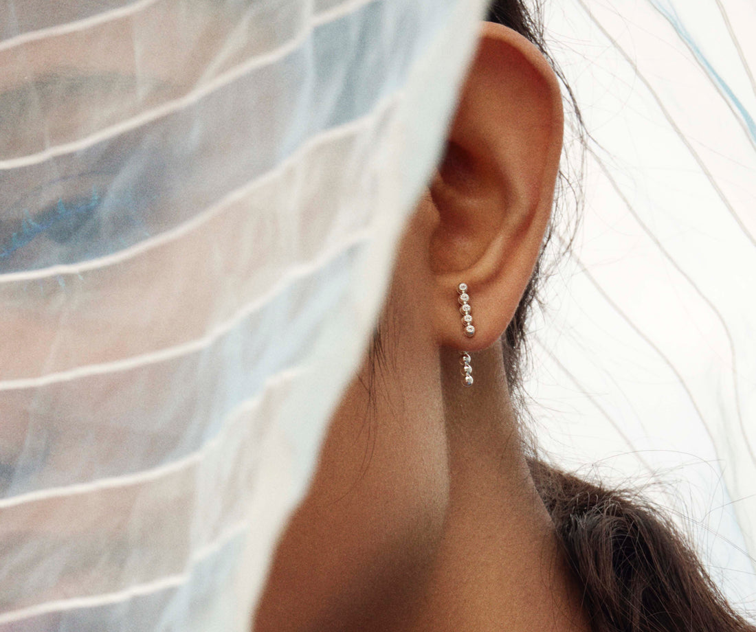 Dial Earring Silver - Venice Jewellery