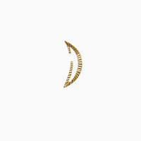 Disappearing Star and Moon Earrings Gold Texture - Venice Jewellery