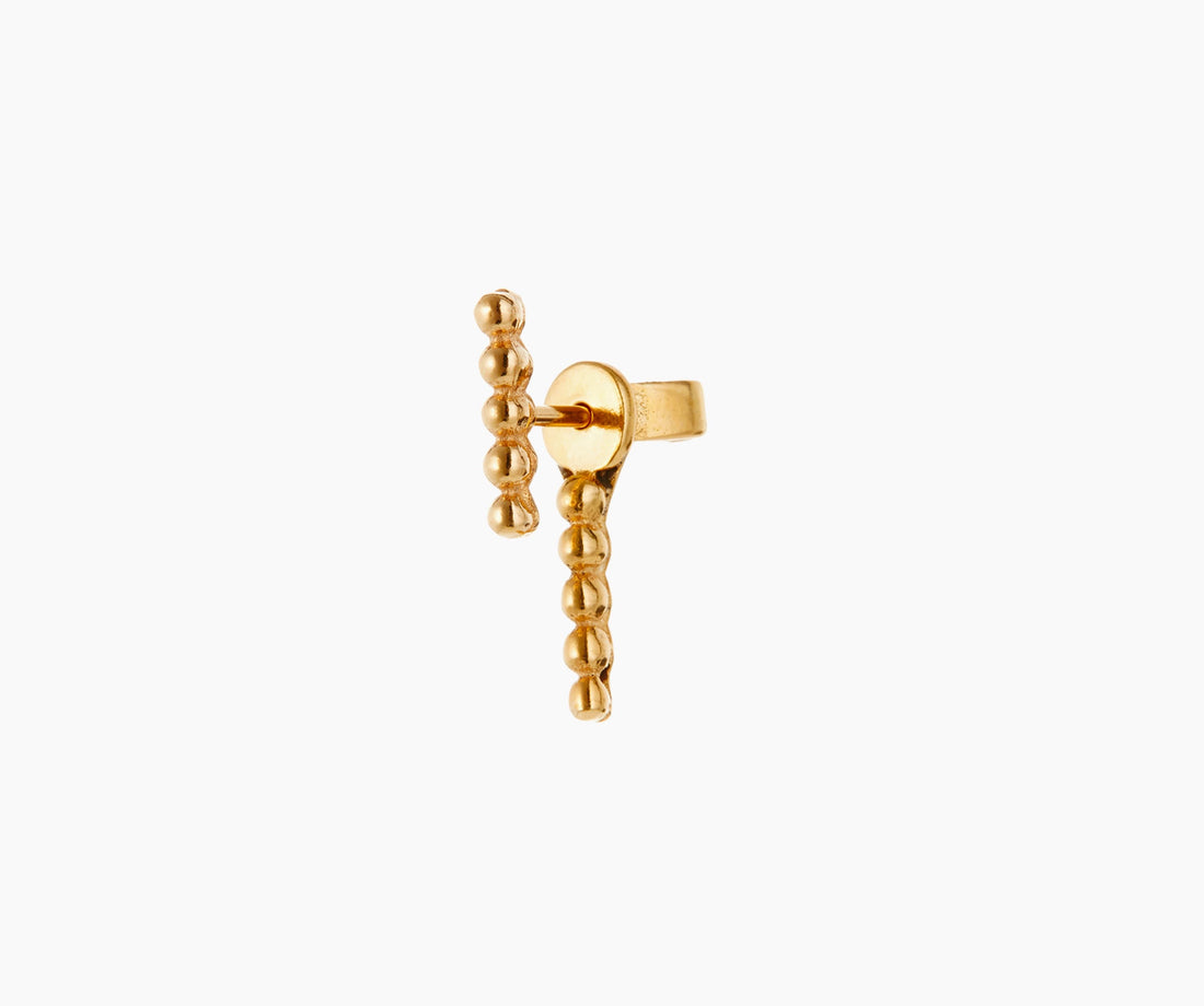 Moon Dot Stud Gold - Venice Jewellery