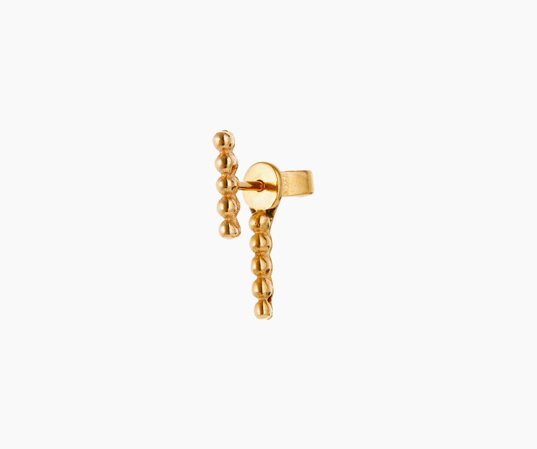 Moon Dot Stud Gold - Venice Jewellery