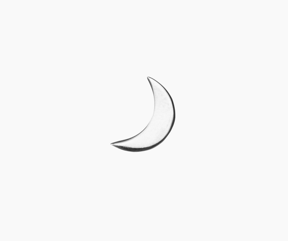 Moon Stud Earring - Venice Jewellery