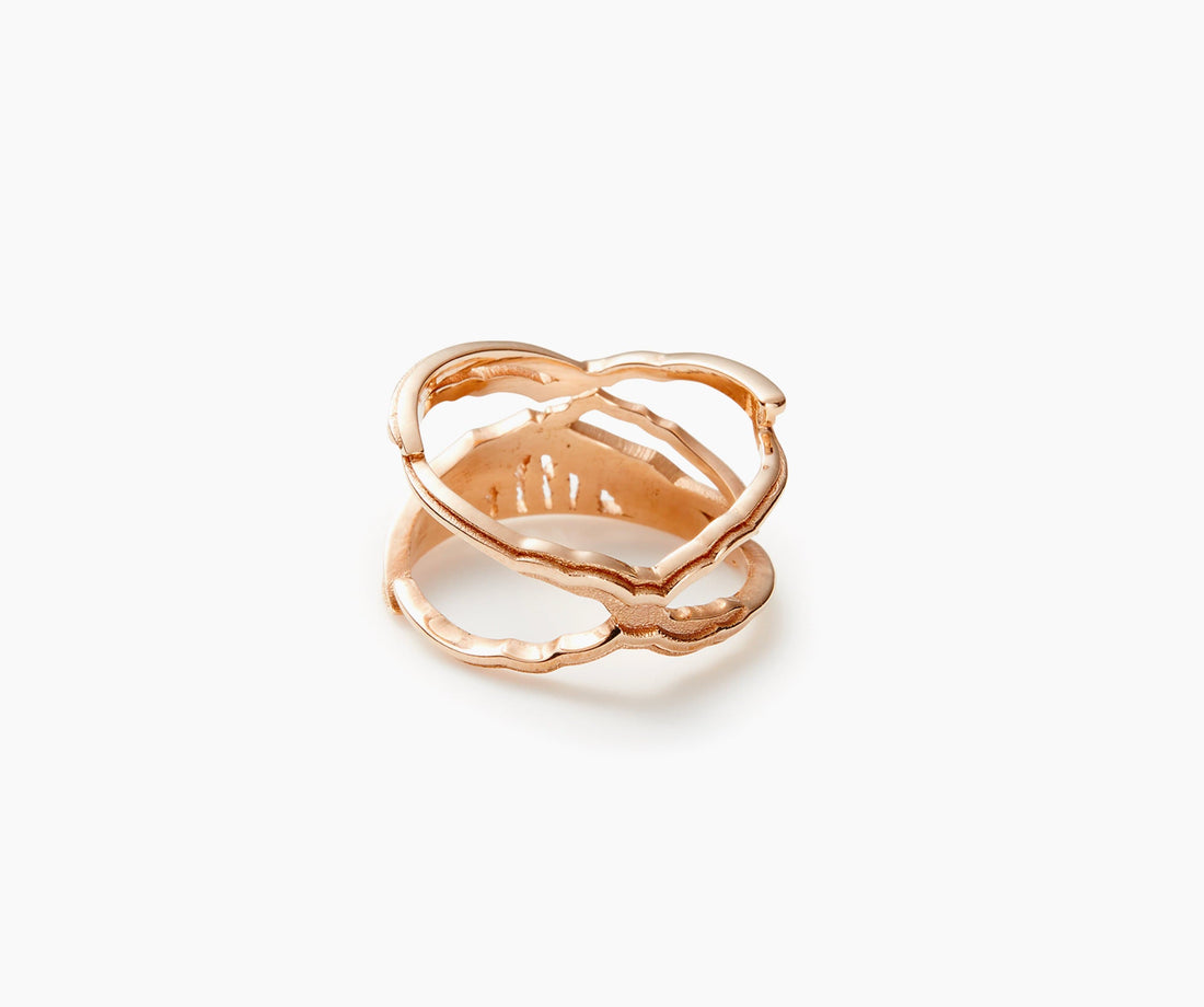 Mountain Ring Gold - Venice Jewellery