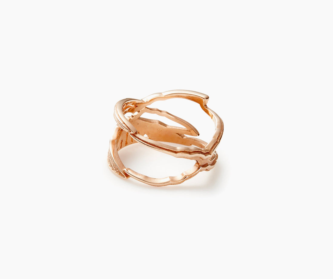 Mountain Ring Gold - Venice Jewellery