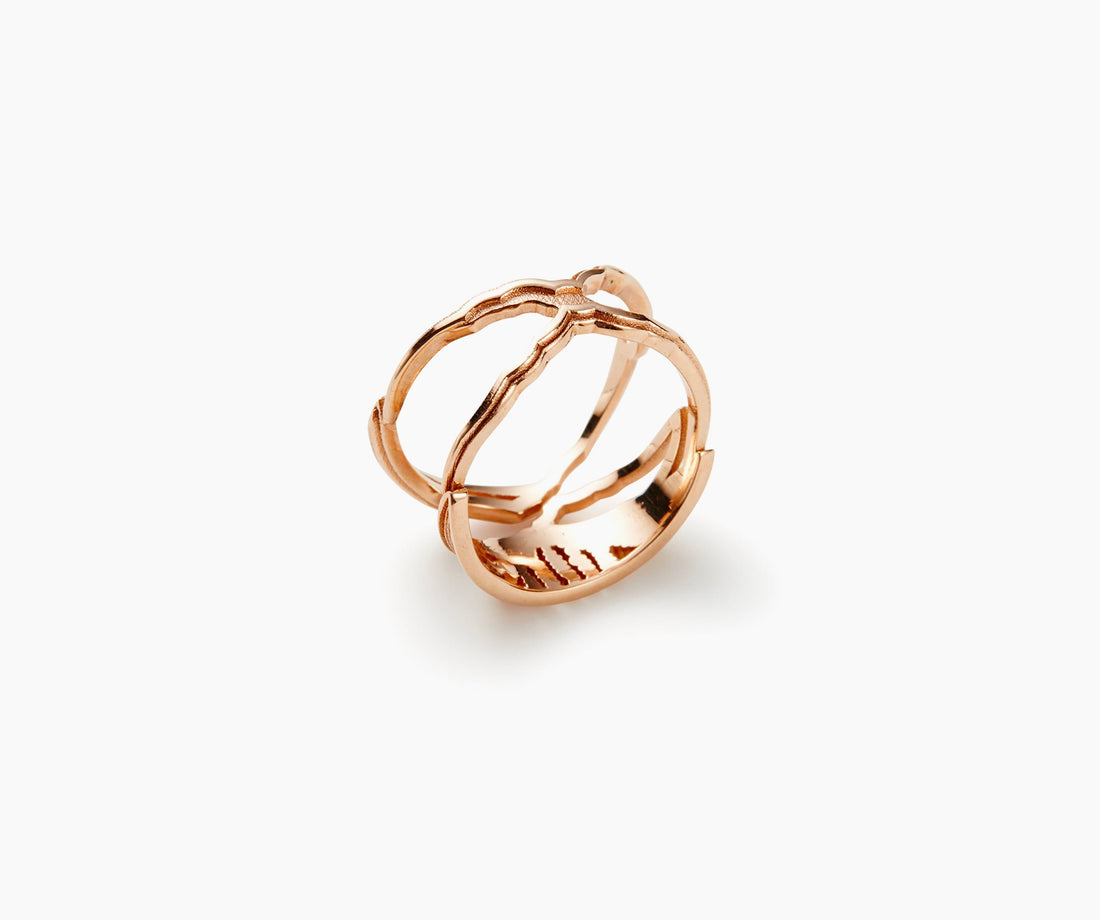 Mountain Ring Gold - Venice Jewellery