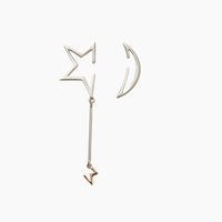 Disappearing Star and Moon Earrings - Venice Jewellery