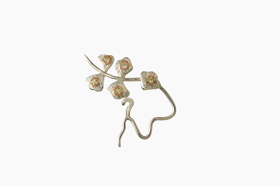 sprout earring peridot - Venice Jewellery
