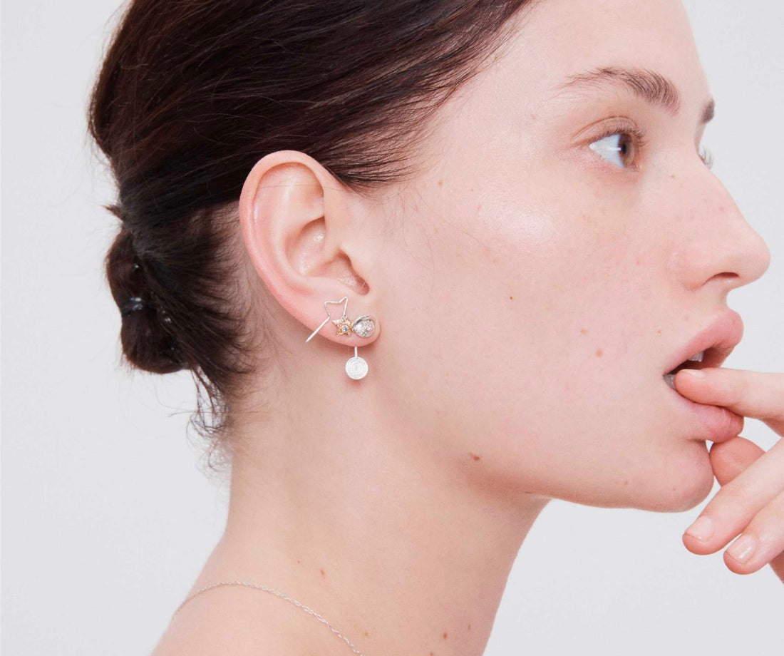 Celaeno Saturn Stud - Venice Jewellery