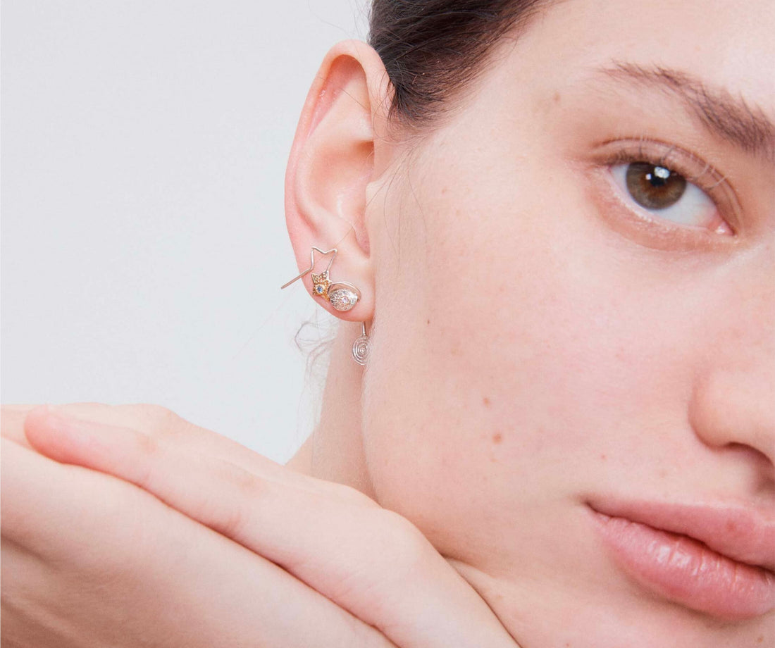 Celaeno Saturn Stud - Venice Jewellery