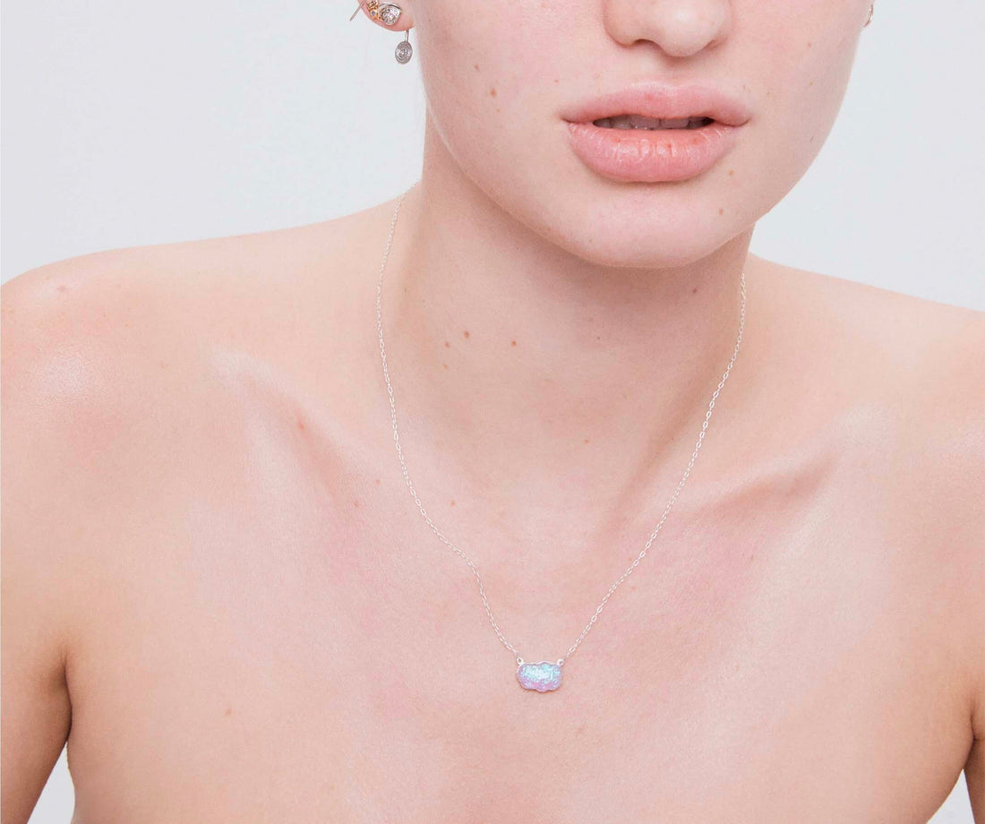 Cloud Necklace Blue Gold Dreaming - Venice Jewellery