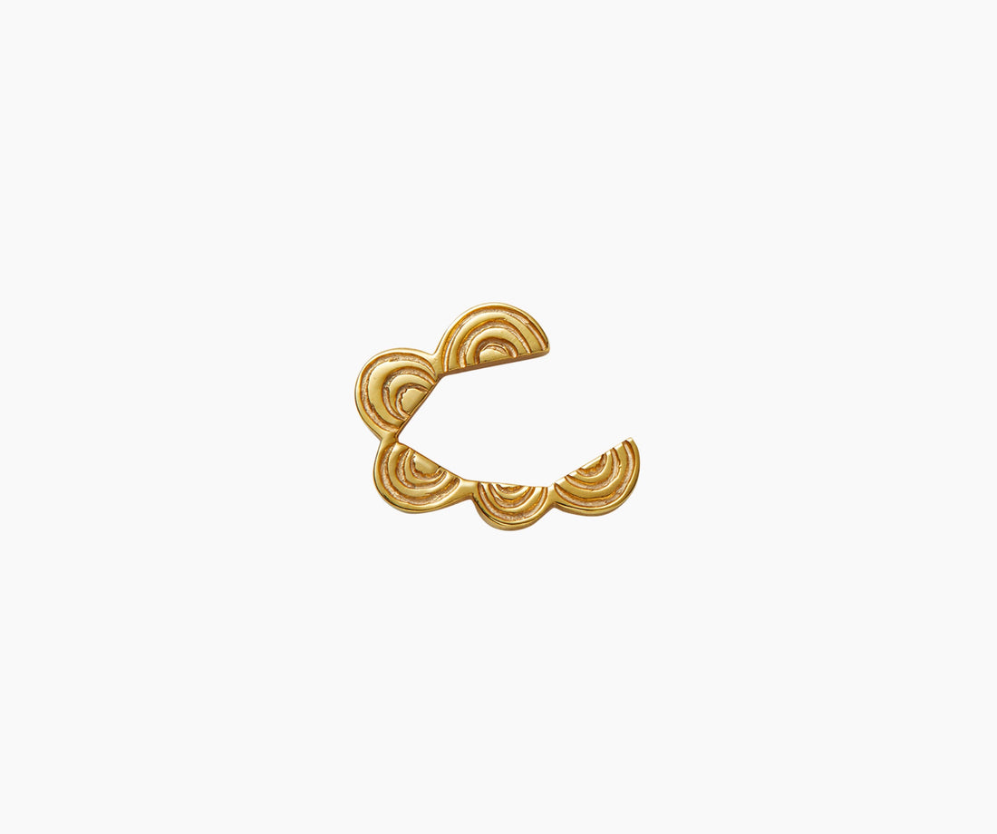 Disappearing Cloud Stud Gold - Venice Jewellery