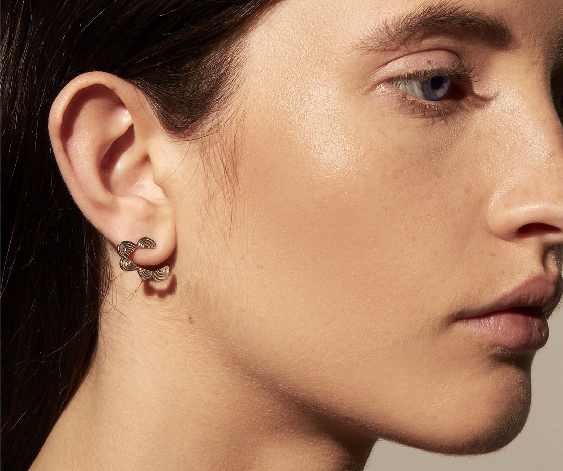 Disappearing Cloud Stud Gold - Venice Jewellery