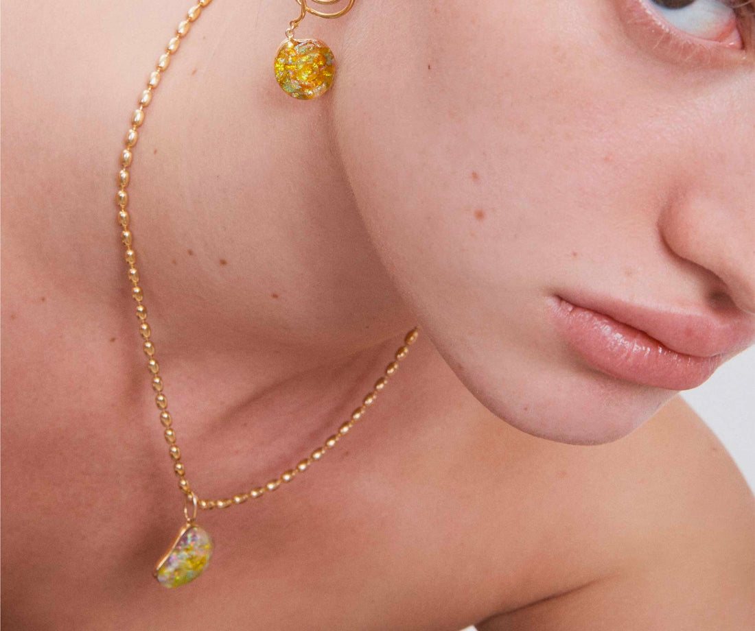 Fluorescent Sea Algae Necklace - Venice Jewellery