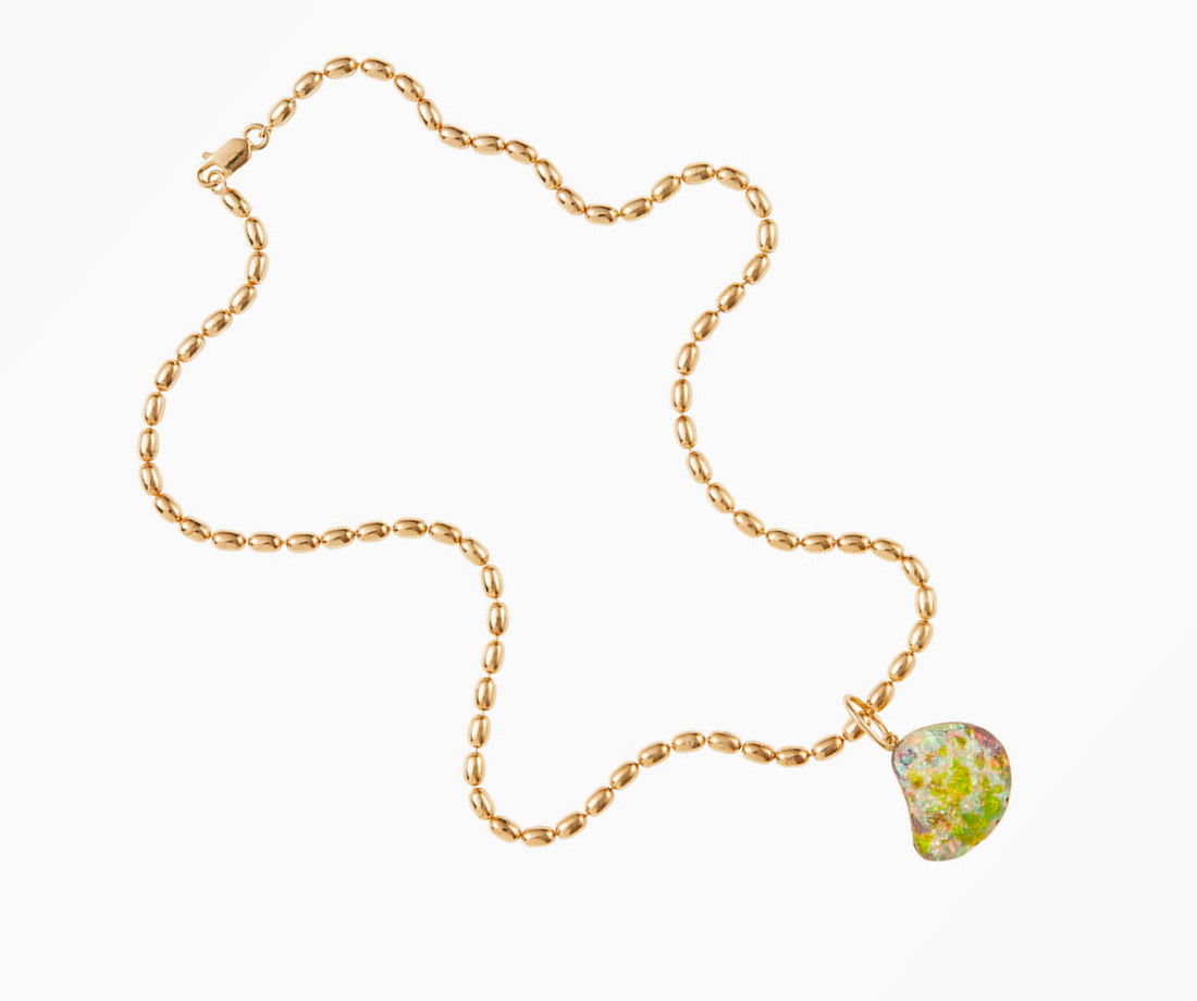 Fluorescent Sea Algae Necklace - Venice Jewellery