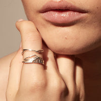 Mountain Ring Silver - Venice Jewellery