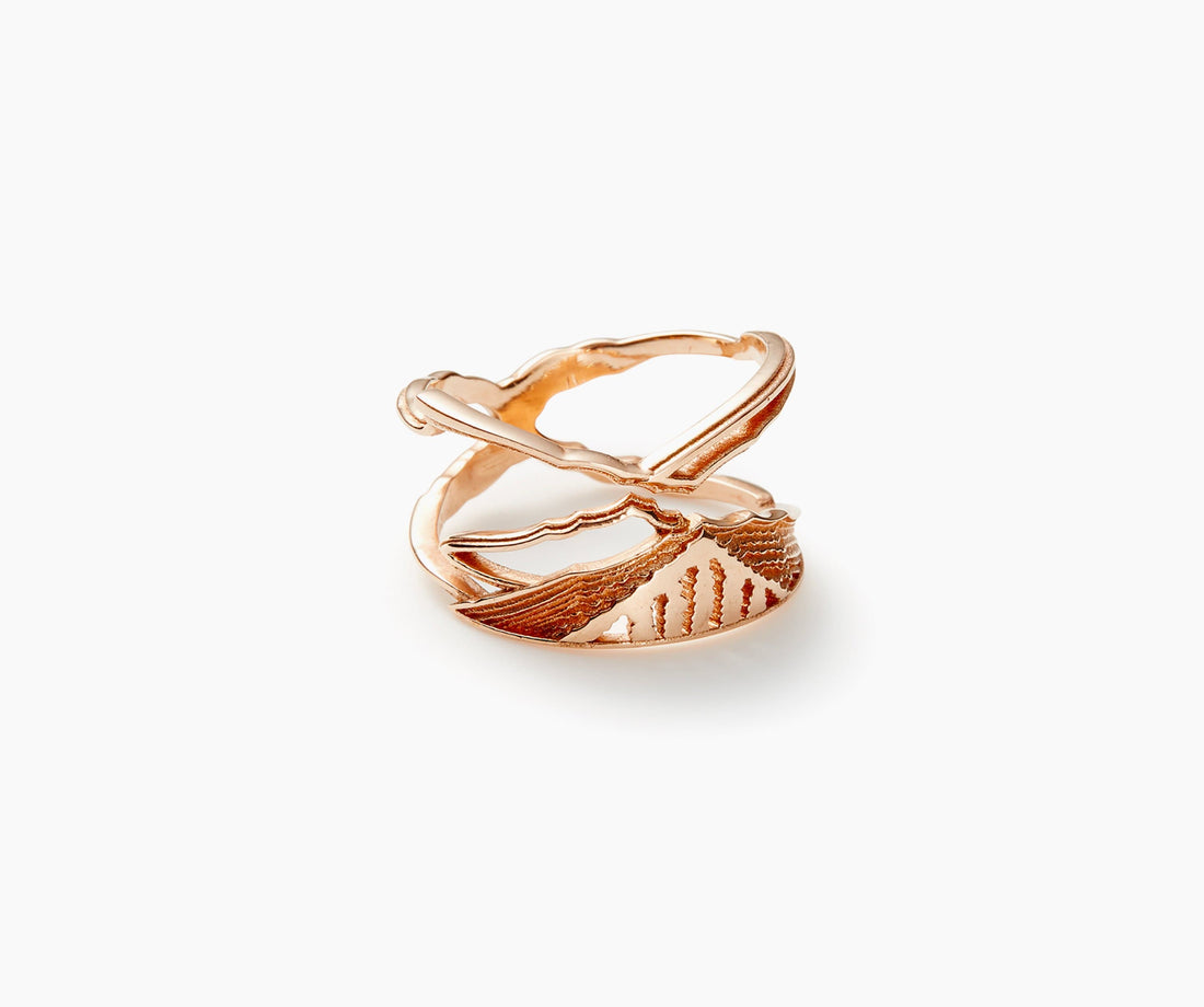 Mountain Ring Gold - Venice Jewellery