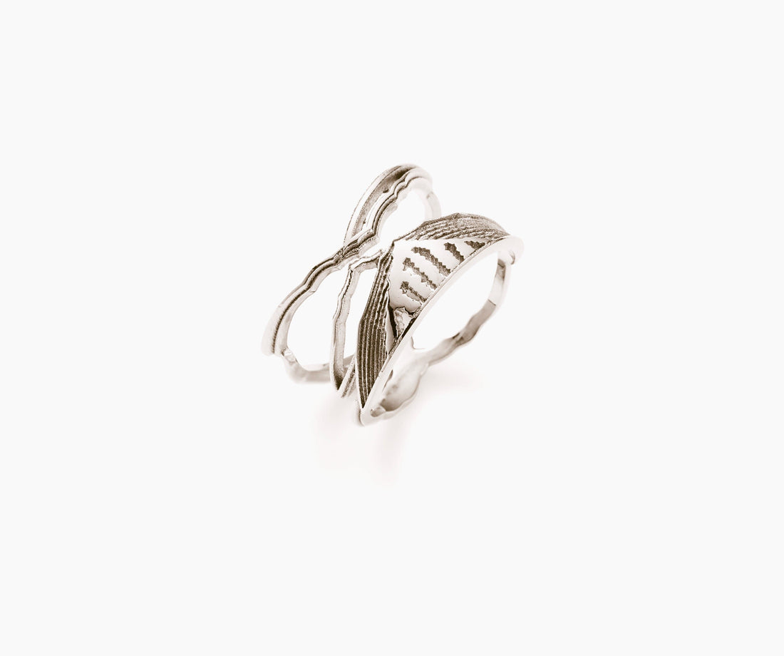 Mountain Ring Silver - Venice Jewellery