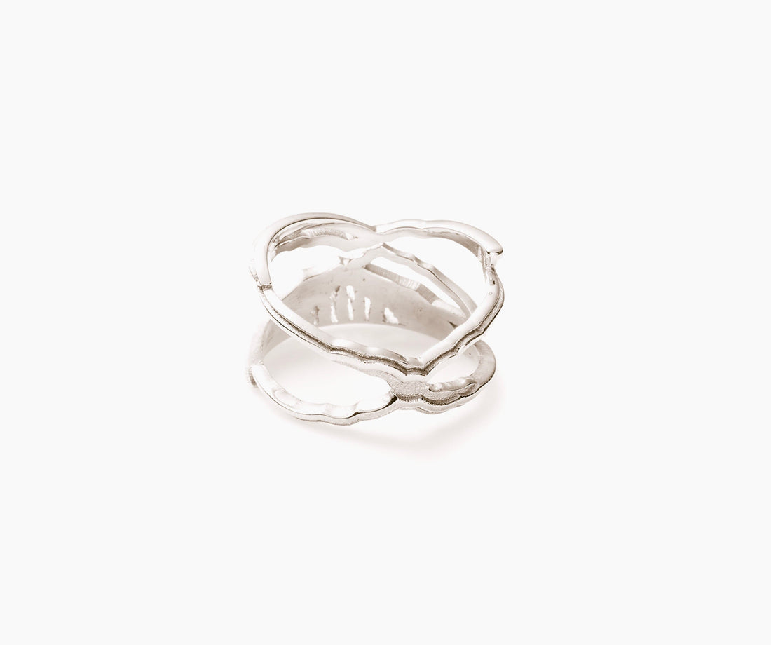 Mountain Ring Silver - Venice Jewellery