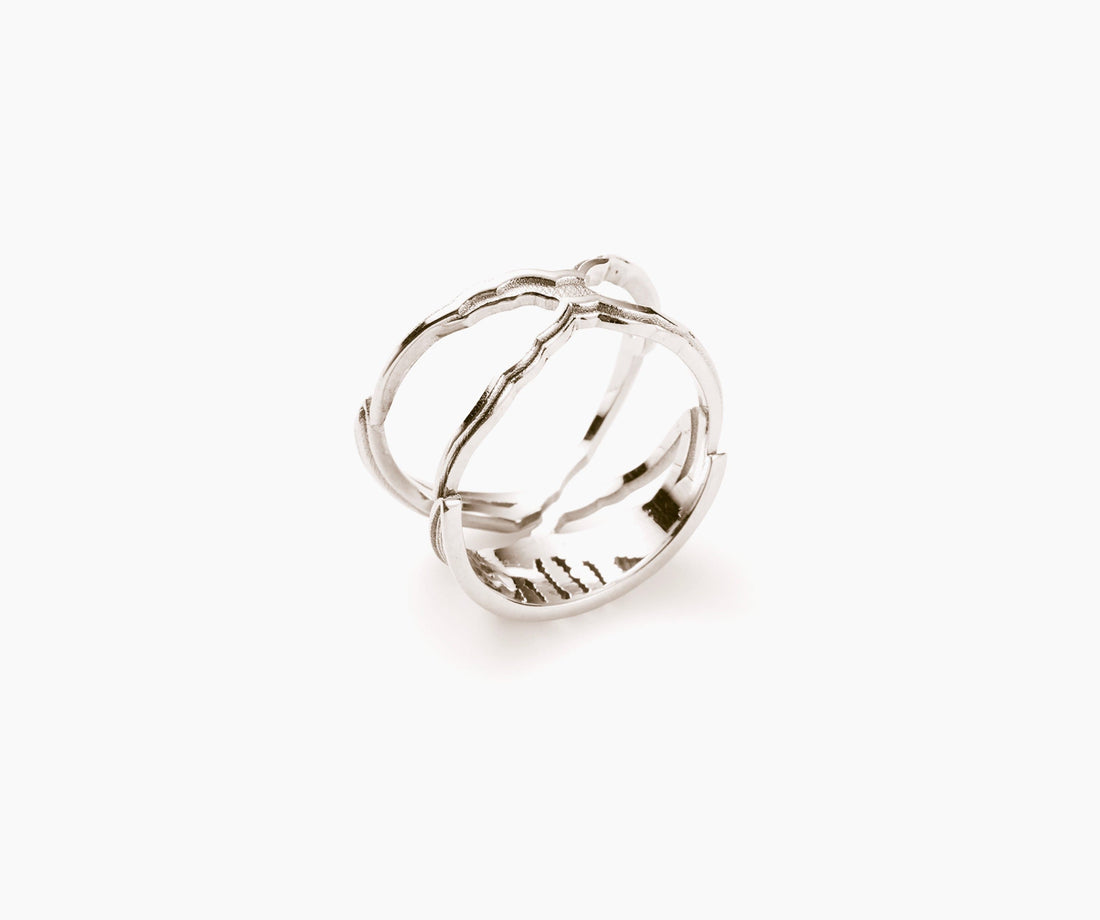 Mountain Ring Silver - Venice Jewellery