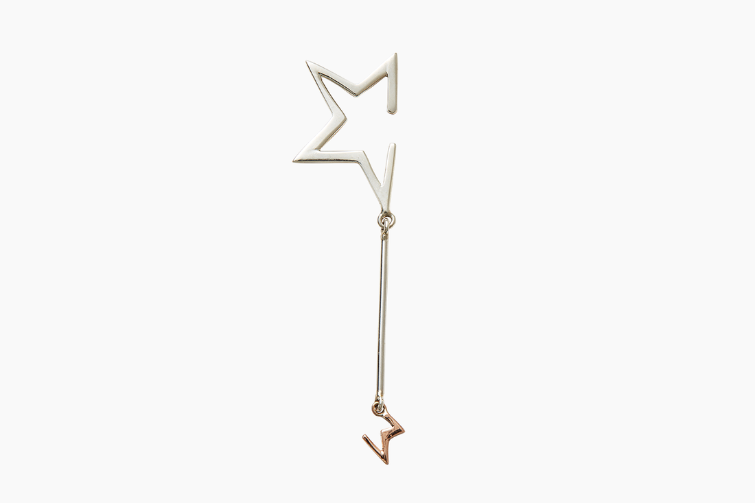 Disappearing Star and Moon Earrings - Venice Jewellery