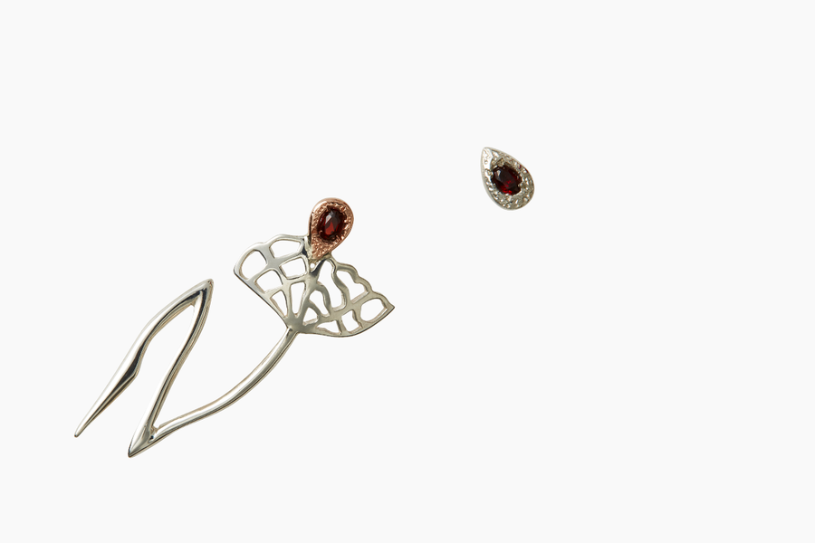 Up and Down Rose Earrings - Venice Jewellery