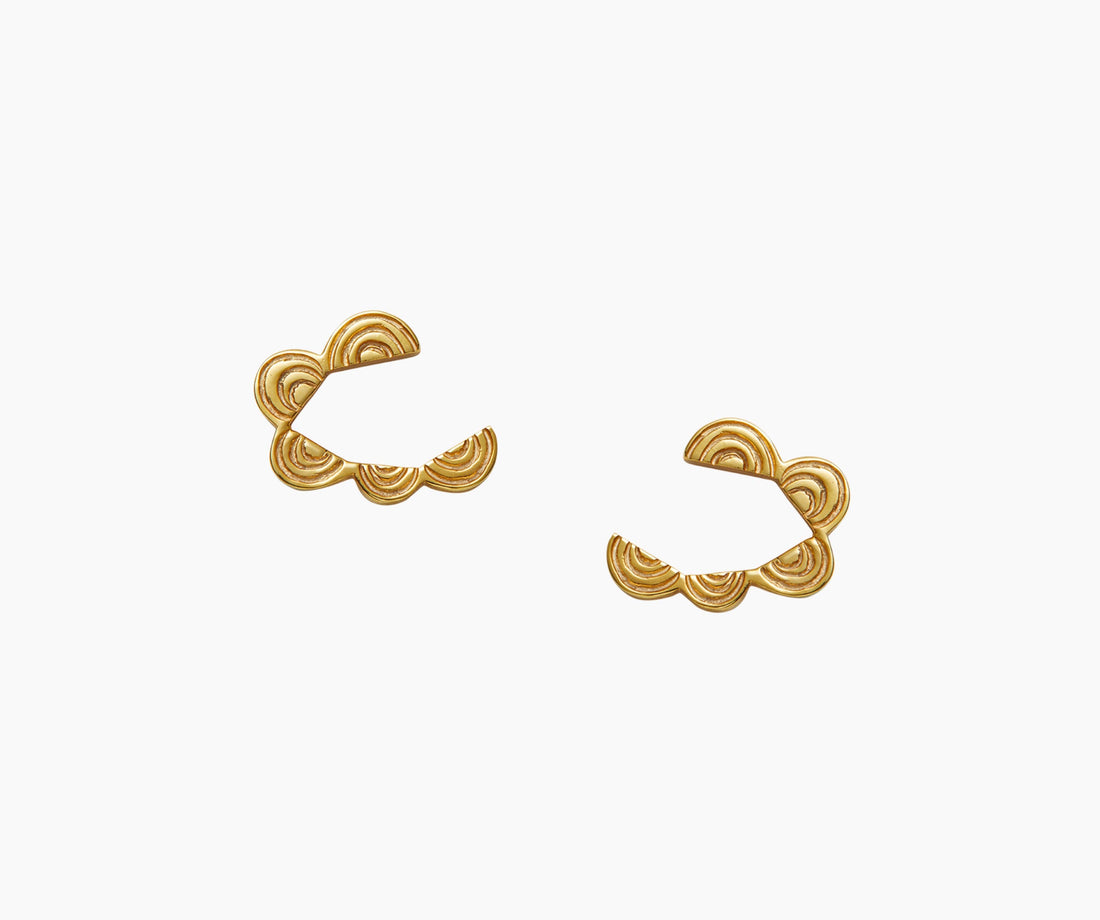 Disappearing Cloud Stud Gold - Venice Jewellery