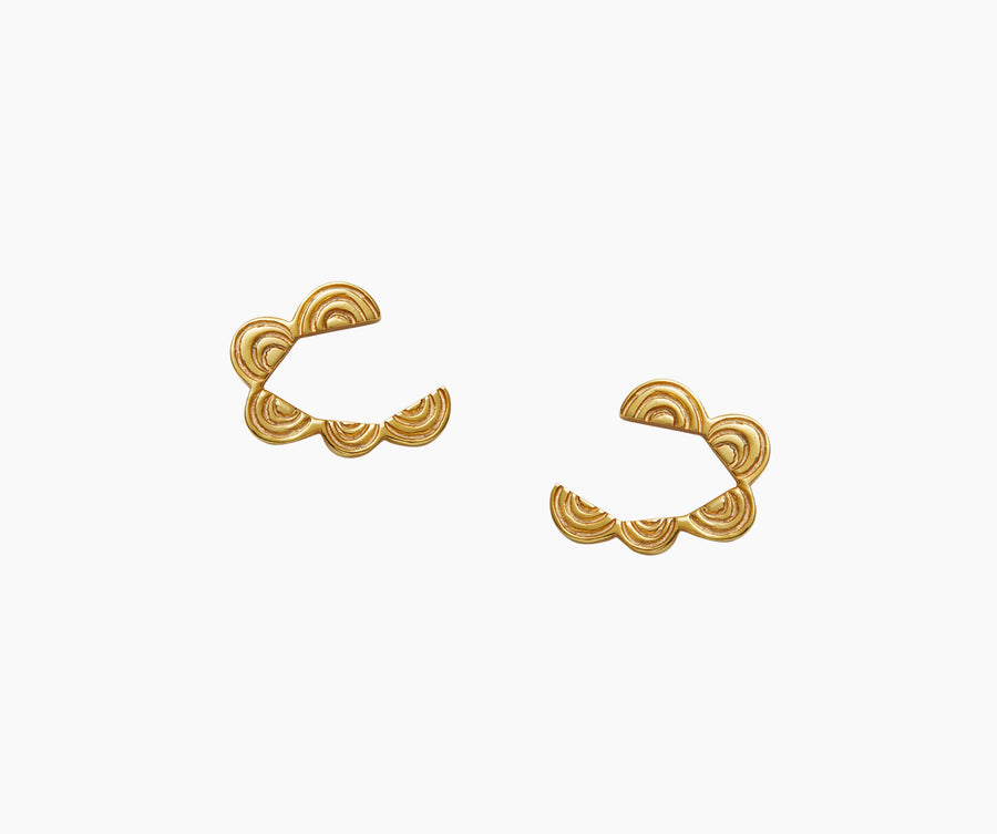 Disappearing Cloud Stud Gold - Venice Jewellery