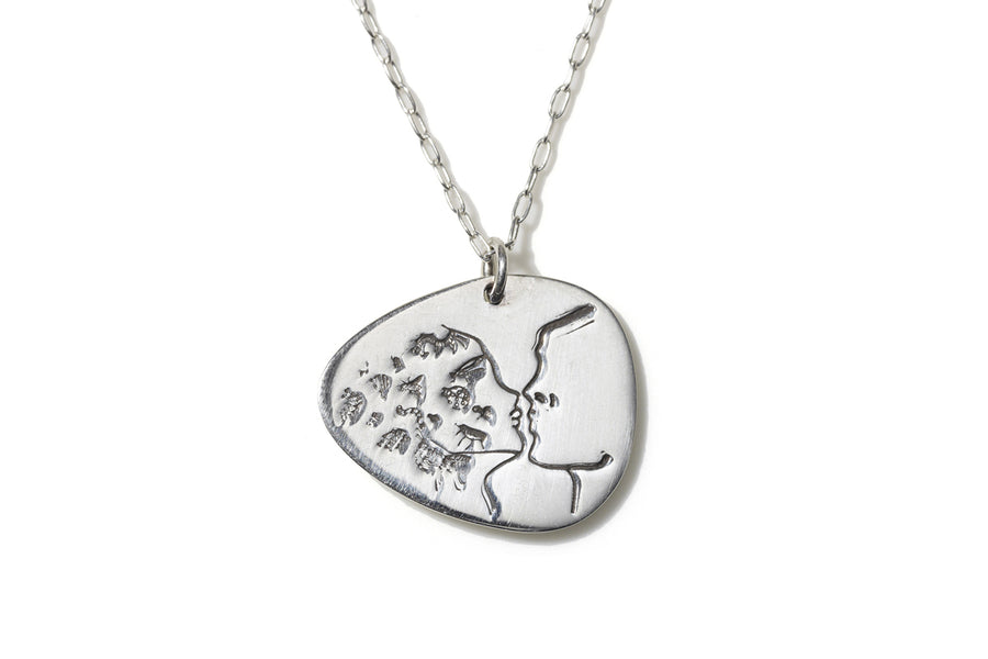Flying Insect Lovers Necklace - Silver / gold - Venice Jewellery